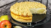 Apfel Käsekuchen mit Streusel