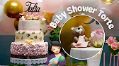 Baby Shower Torte - Dreistöckige Fondanttorte