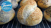 Brötchen mit Sesam und Mohn selber backen