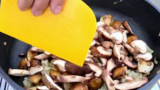 Champignonpfanne mit Knoblauchdipp