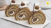 Chocolate Chestnut Chiffon Roll Cake