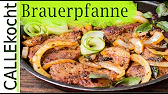 Deftige Brauerpfanne mit blonden Zwiebeln