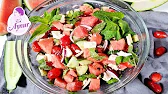 Erfrischender Wassermelonen Salat