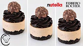 Ferrero Rocher Mini-Käsekuchen mit Nutella Ganache
