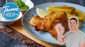 Fish and Chips mit mushy peas und Tartarsauce