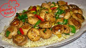 Gebratene Champignons mit Reis