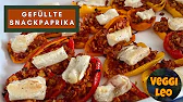 Gefüllte Snackpaprika | die leckerste vegane Beilage