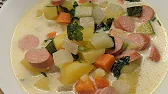 Gemüseeintopf mit Wiener-Würstchen