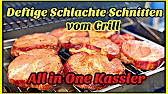 Grill Kassler gefüllt - Deftige Schlachte Schnitten vom Grill
