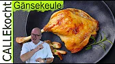 Knusprige und saftige Gänsekeule