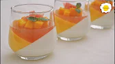 Kokosmilch Mango Grapefruit Panna Cotta Pudding