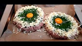 Low Carb Hacknest mit rahmspinat