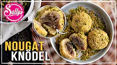 Nougat-Knödel mit Pistazienstreuseln