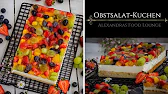 Obstsalat-Kuchen ohne Gelatine
