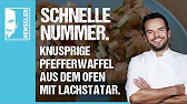 Pfefferwaffeln aus dem Ofen mit Lachstatar-Rezept von Steffen Henssler