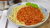 Spaghetti Bolognese mal Vegan - Linsen Bolognese