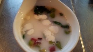 Spargelcremesuppe Rezept mit Mangold