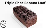 Triple Schokolade Chip Banana Loaf Brot Kuchen