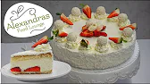 Wölkchen Torte mit Erdbeeren und Raffaello
