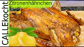 Zitronenhuhn knusprig aus dem Backofen mit lecker Kartoffeln