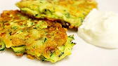 Zucchini Pfannkuchen mit Käse